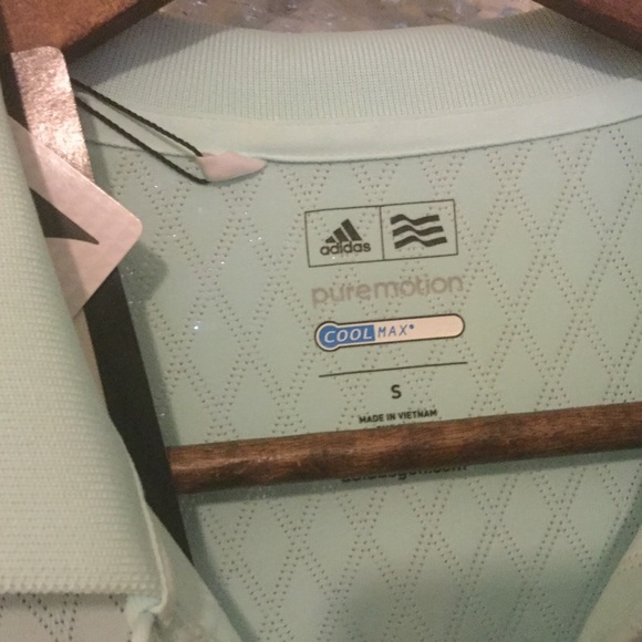 Adidas Teal blue woman top size small - Picture 4 of 5